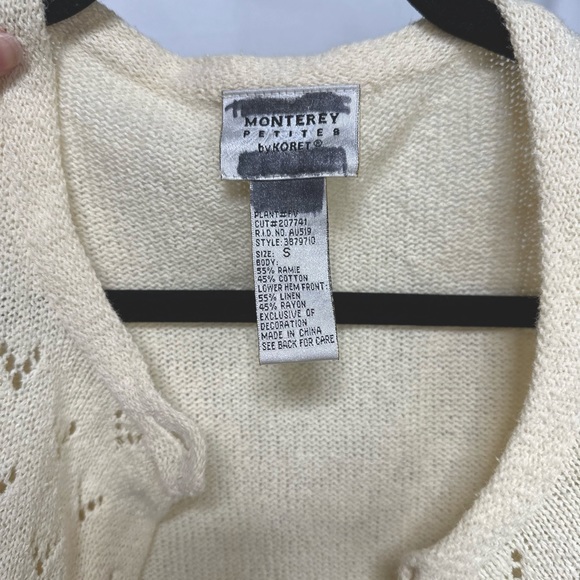 EMBROIDERED KNIT CARDIGAN - Picture 6 of 8